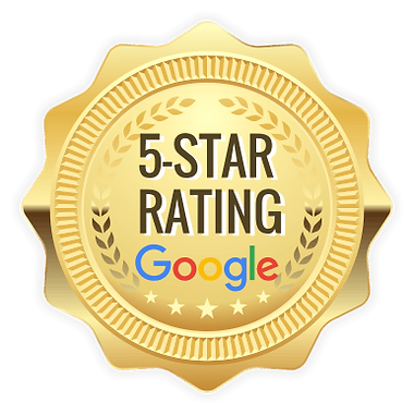 5-star rating on Google badge, as shown on the Palmetto site
